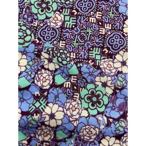 LuLaRoe Perfect T Shirt Top Purple Green Floral‎ XS NEW - Picture 2 of 6